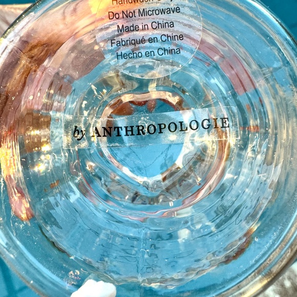 NIB Set of 4 Anthropologie Clara Heart Icon Goblets - Picture 4 of 6